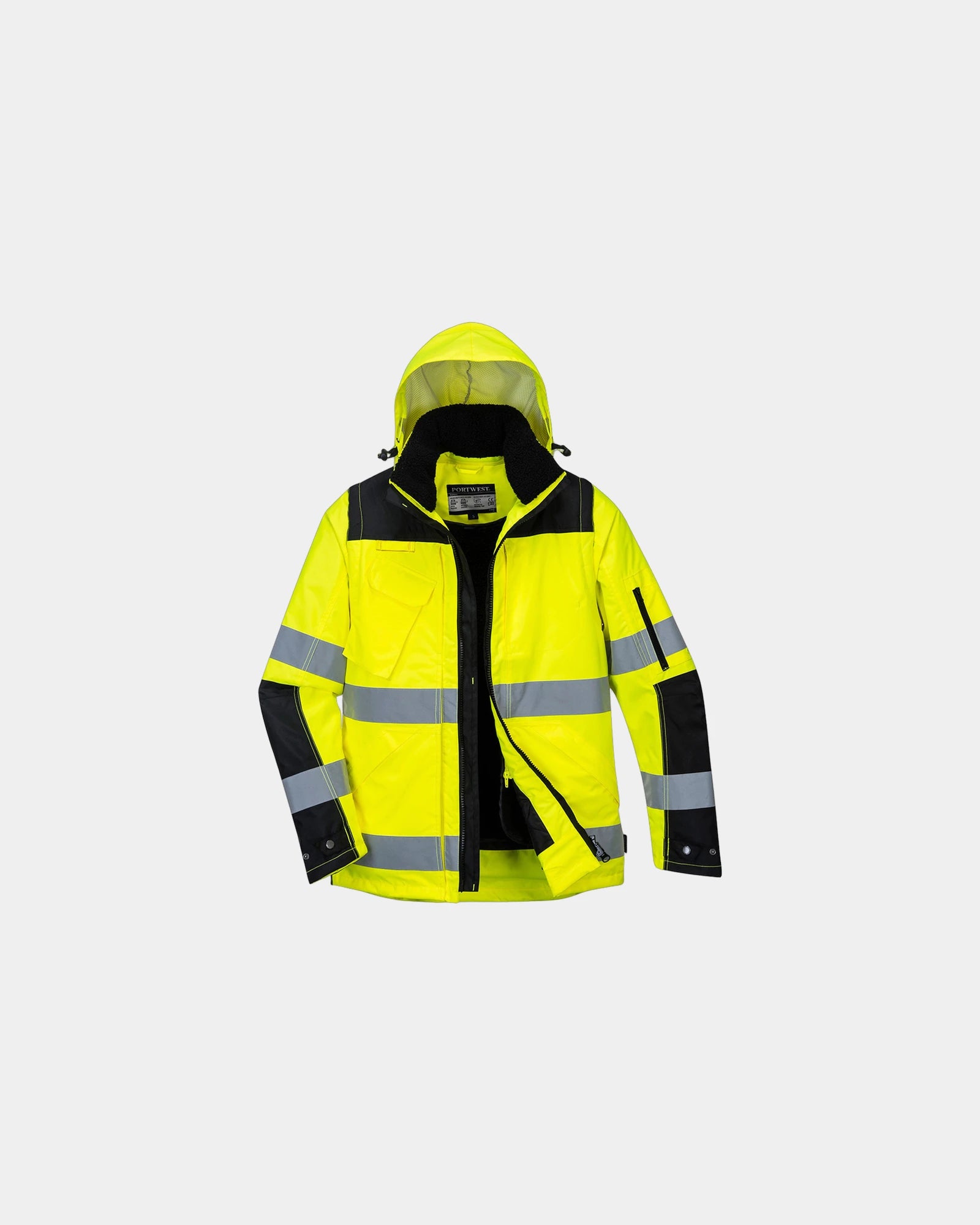 Kurtka 3w1 Pro Hi-Vis z nadrukiem - Żółto-czarny