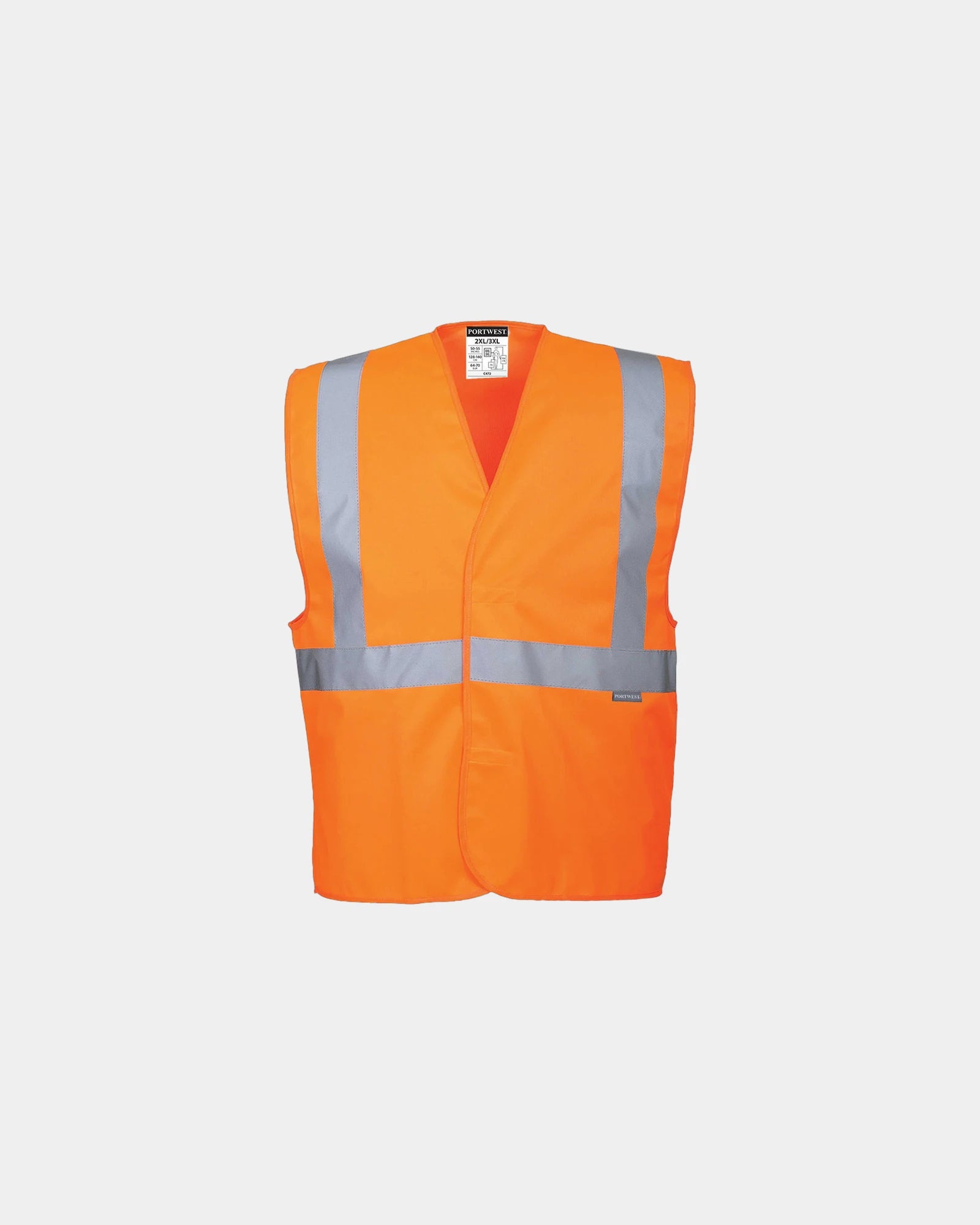 Kamizelka odblaskowa Hi-Vis szelkowa z nadrukiem - Pomarańczowy