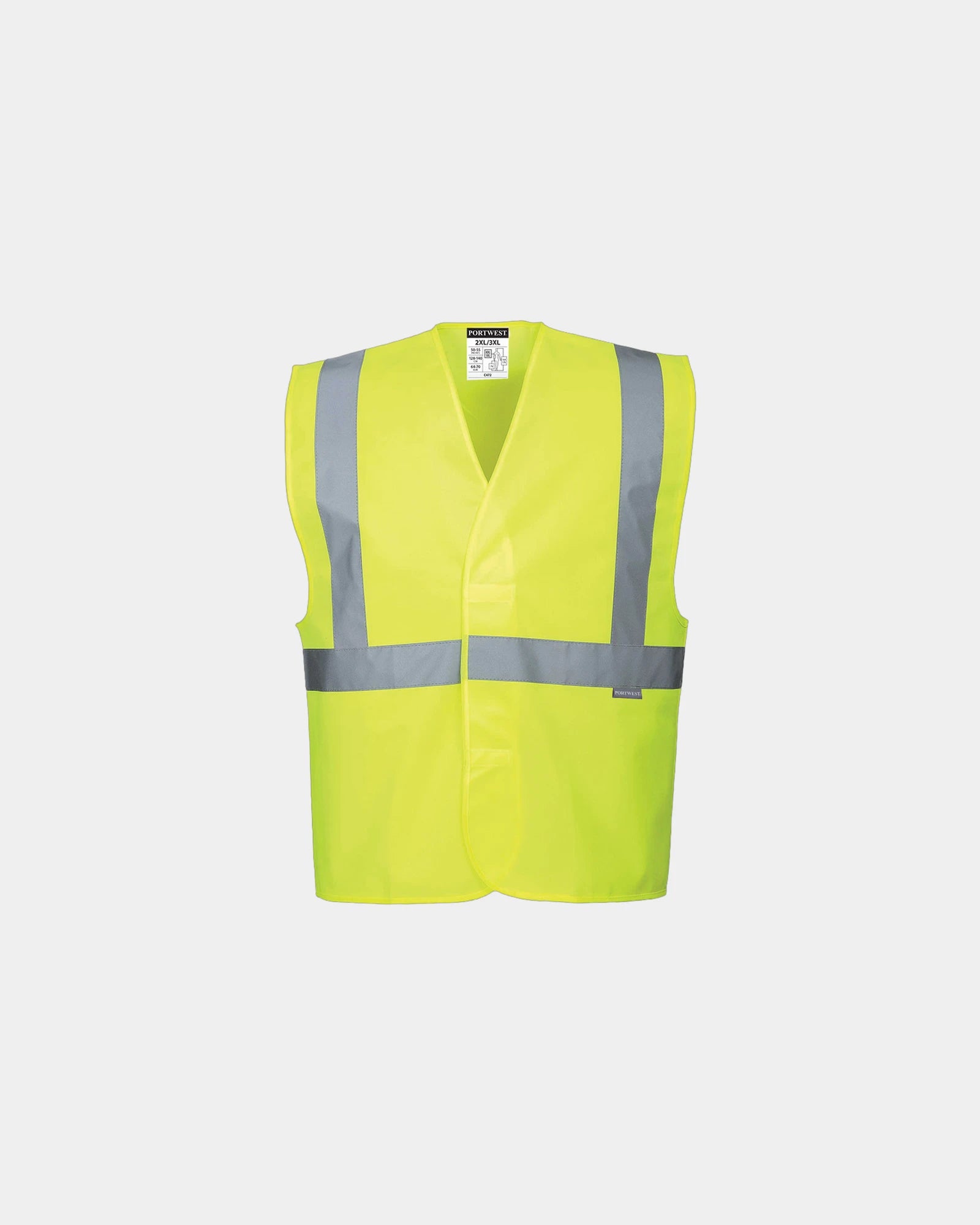 Kamizelka odblaskowa Hi-Vis szelkowa z nadrukiem - Żółty