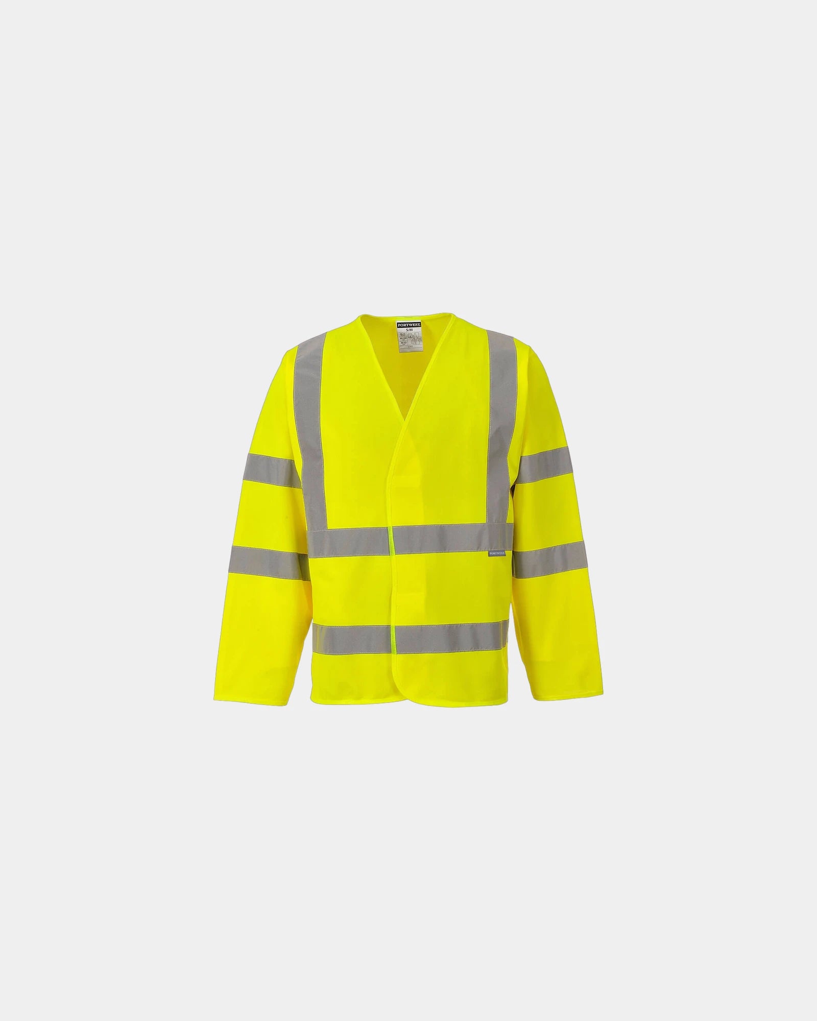 Kamizelka odblaskowa Hi-Vis z długim rękawem z nadrukiem - Żółty