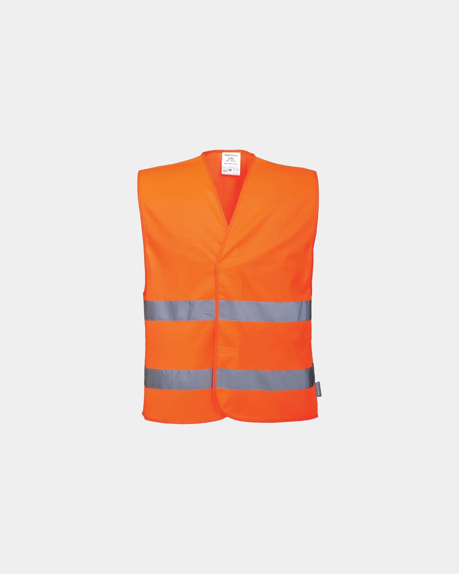 Kamizelka ostrzegawcza Hi-Vis z podwójnym pasem z nadrukiem - Pomarańczowy