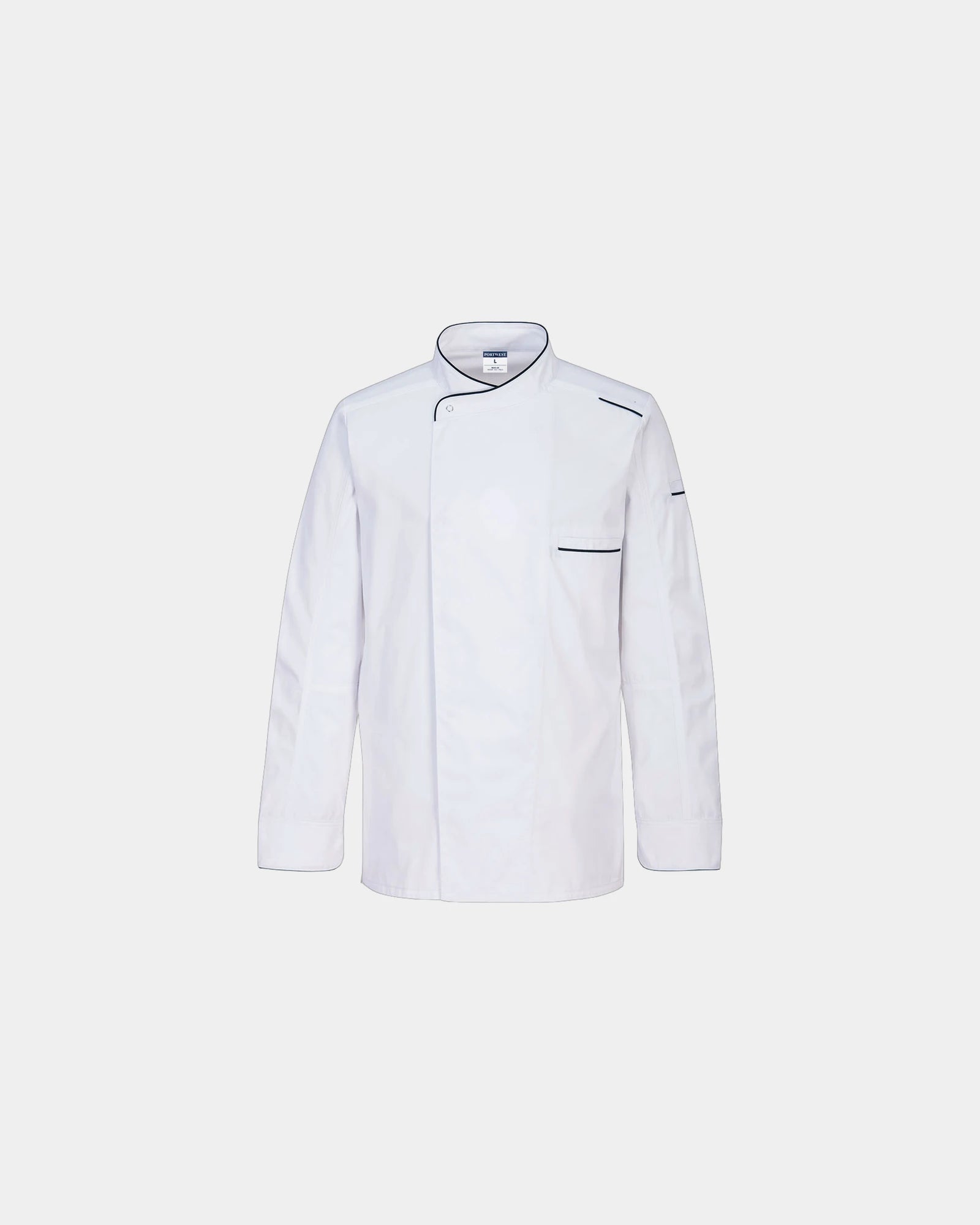 Bluza kucharska z bawełny Surrey M/L z nadrukiem - Biały