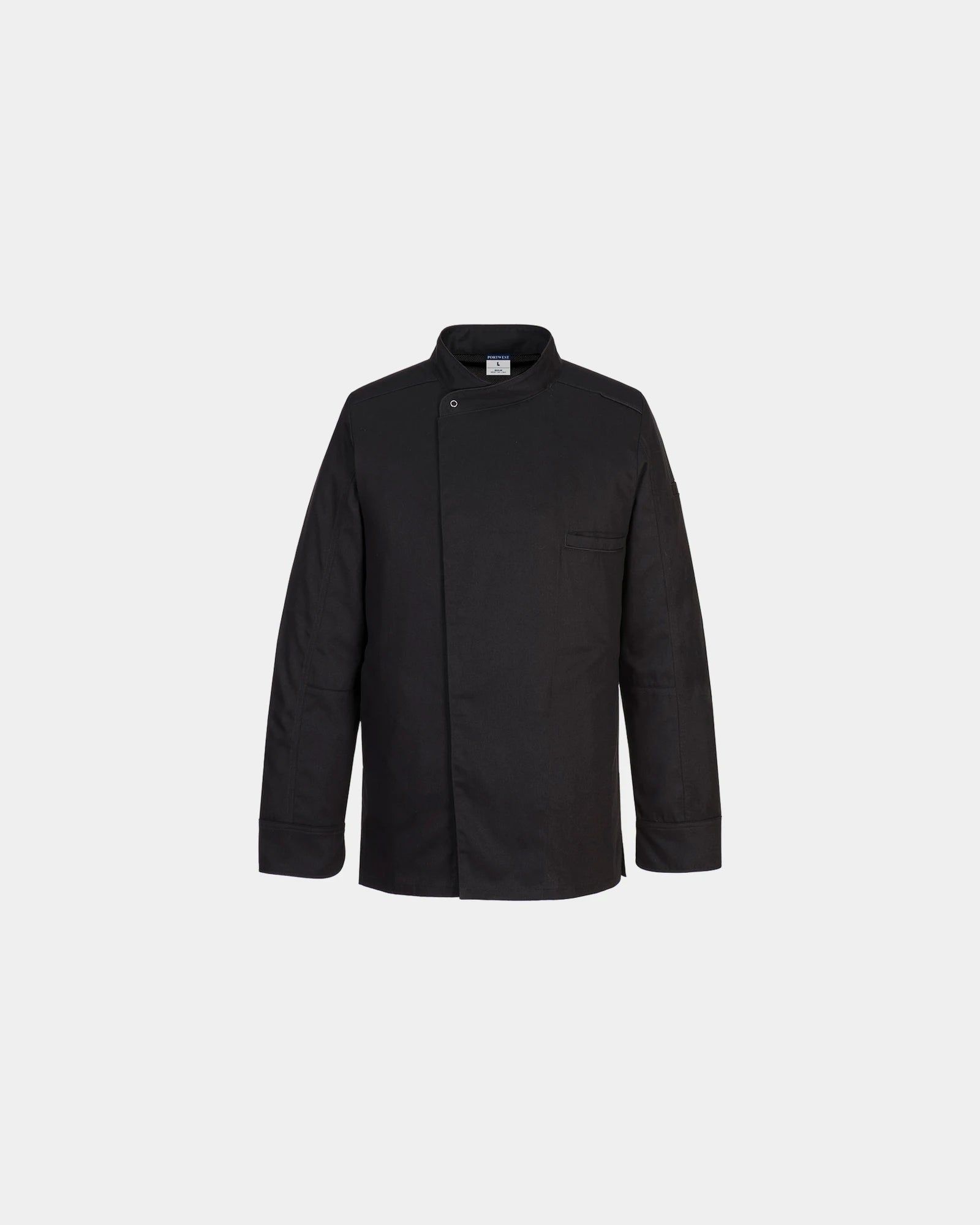 Bluza kucharska z bawełny Surrey M/L z nadrukiem - Czarny-błękitny