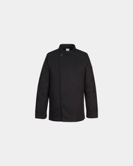 Bluza kucharska z bawełny Surrey M/L z nadrukiem - Czarny-błękitny