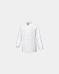 Bluza kucharska Sussex z bawełny 100% z nadrukiem - Biały