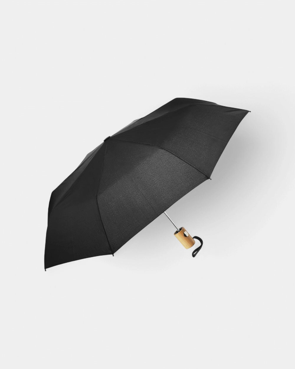 Parasol w 100% z recyklingu z logo - Czarny