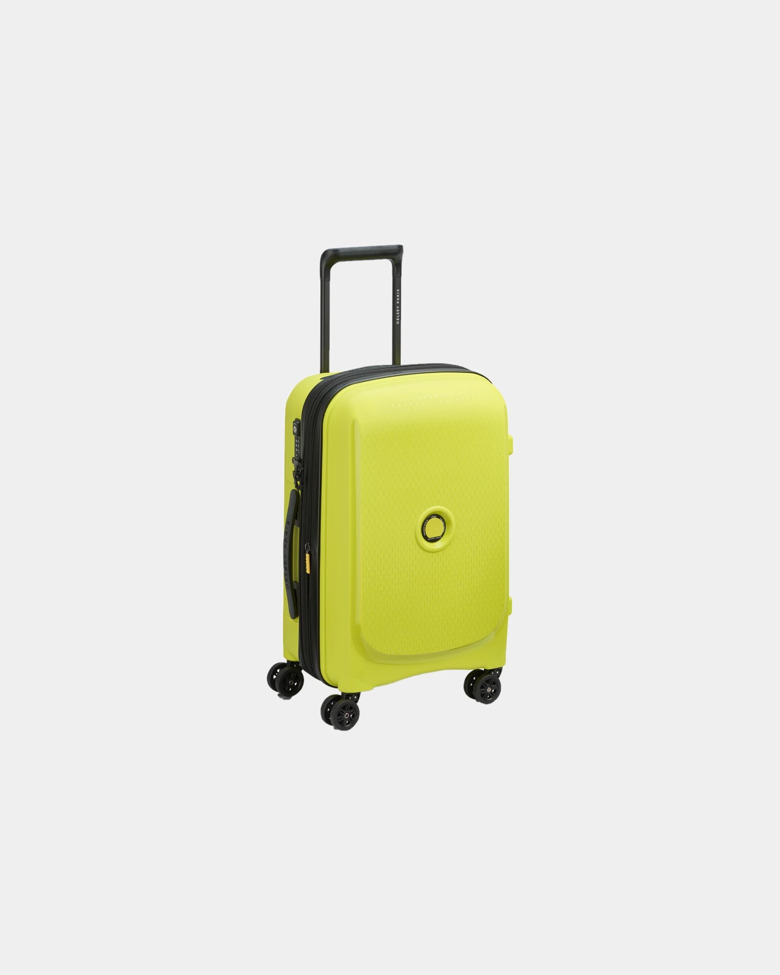 Walizka kabinowa rozszerzana Delsey Belmont Plus z nadrukiem - Zielony Chartreuse