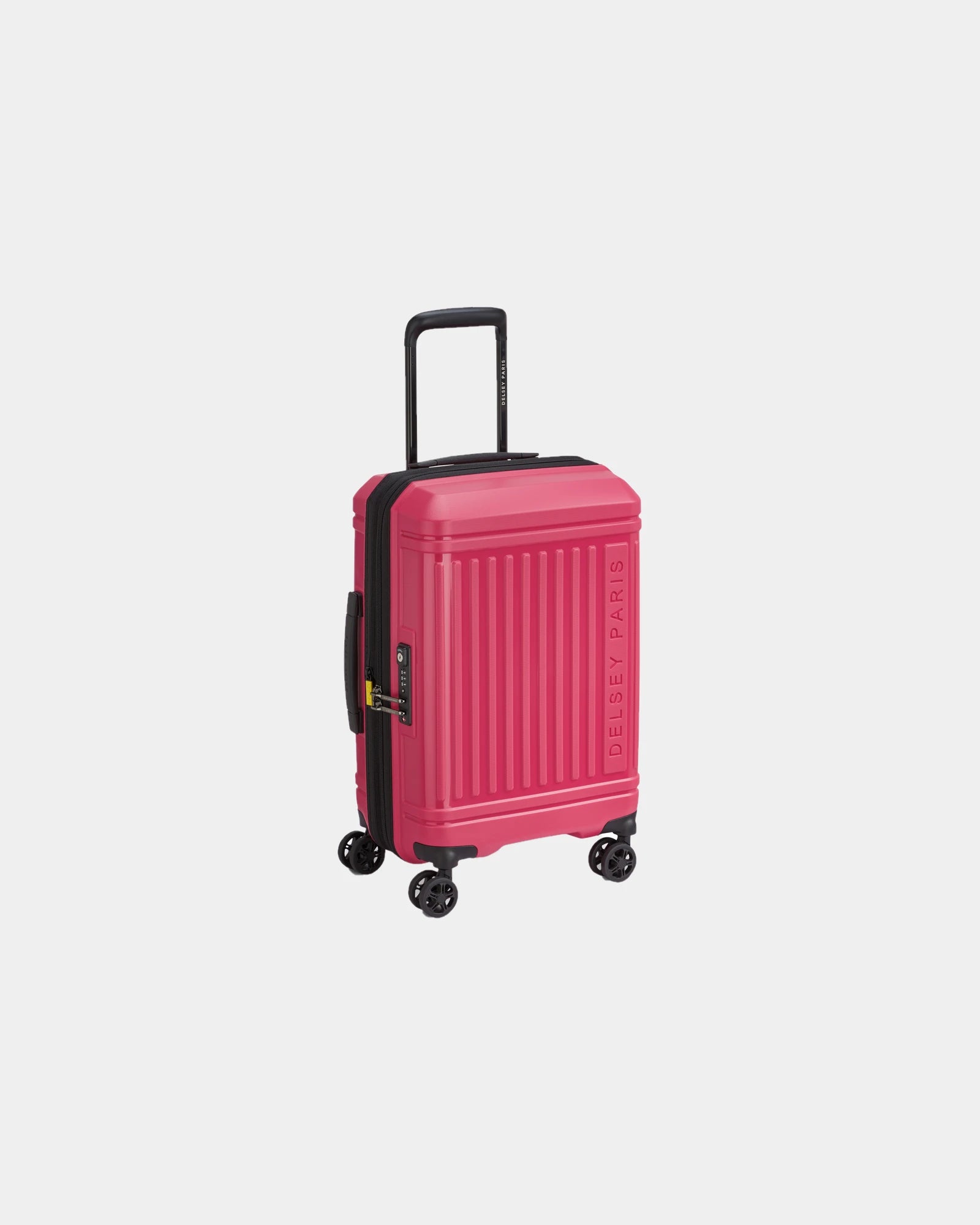 Walizka kabinowa rozszerzana Delsey LUTECE SE z nadrukiem - Magenta