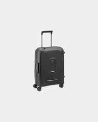 Walizka kabinowa z recyklingu Delsey Moncey Slim 55 cm z nadrukiem - Czarny
