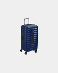 Walizka z poliwęglanu Delsey Shadow 5.0 80 cm z nadrukiem - Granatowy