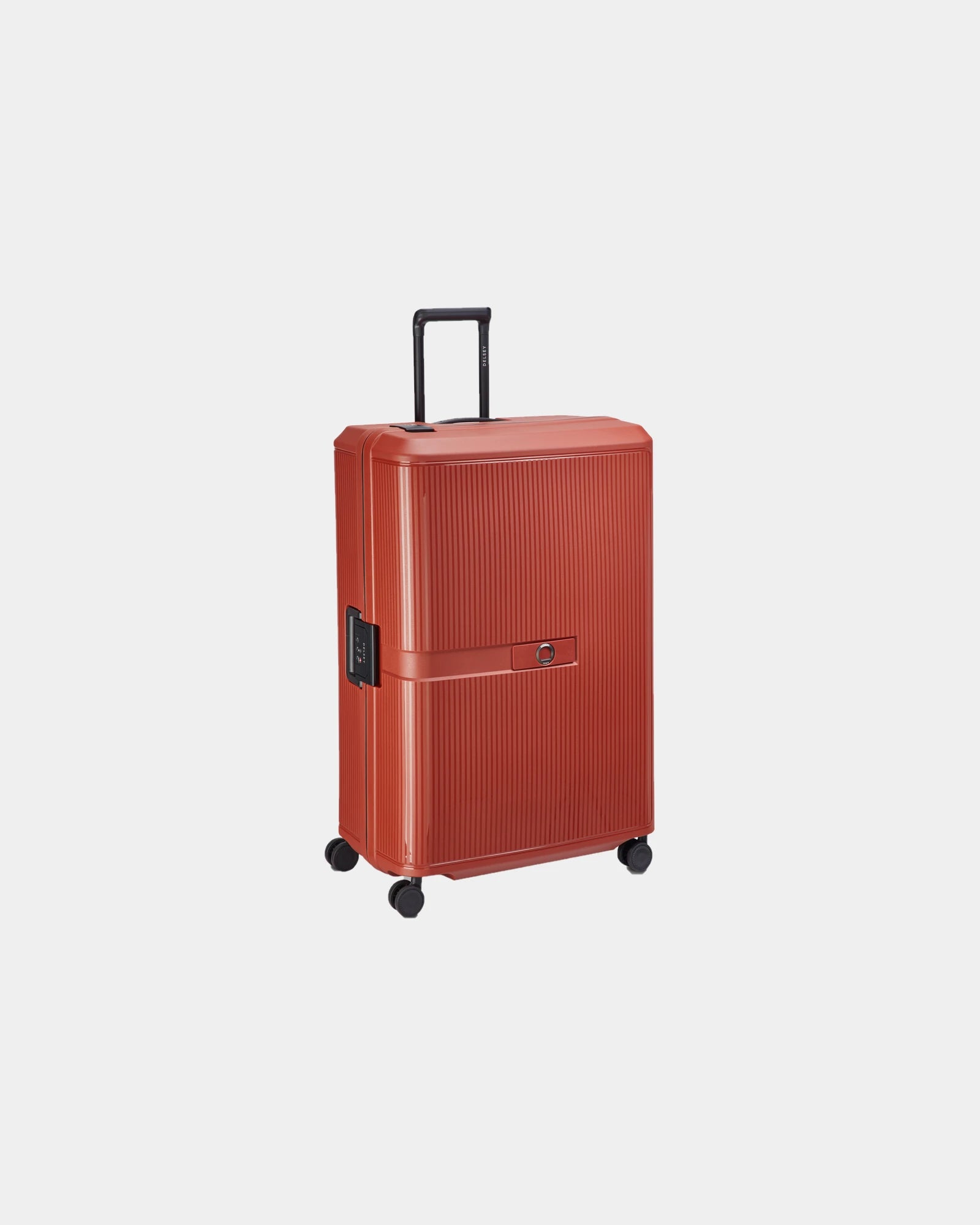 Walizka z polipropylenu Delsey Vauban 82 cm z nadrukiem - Terakota