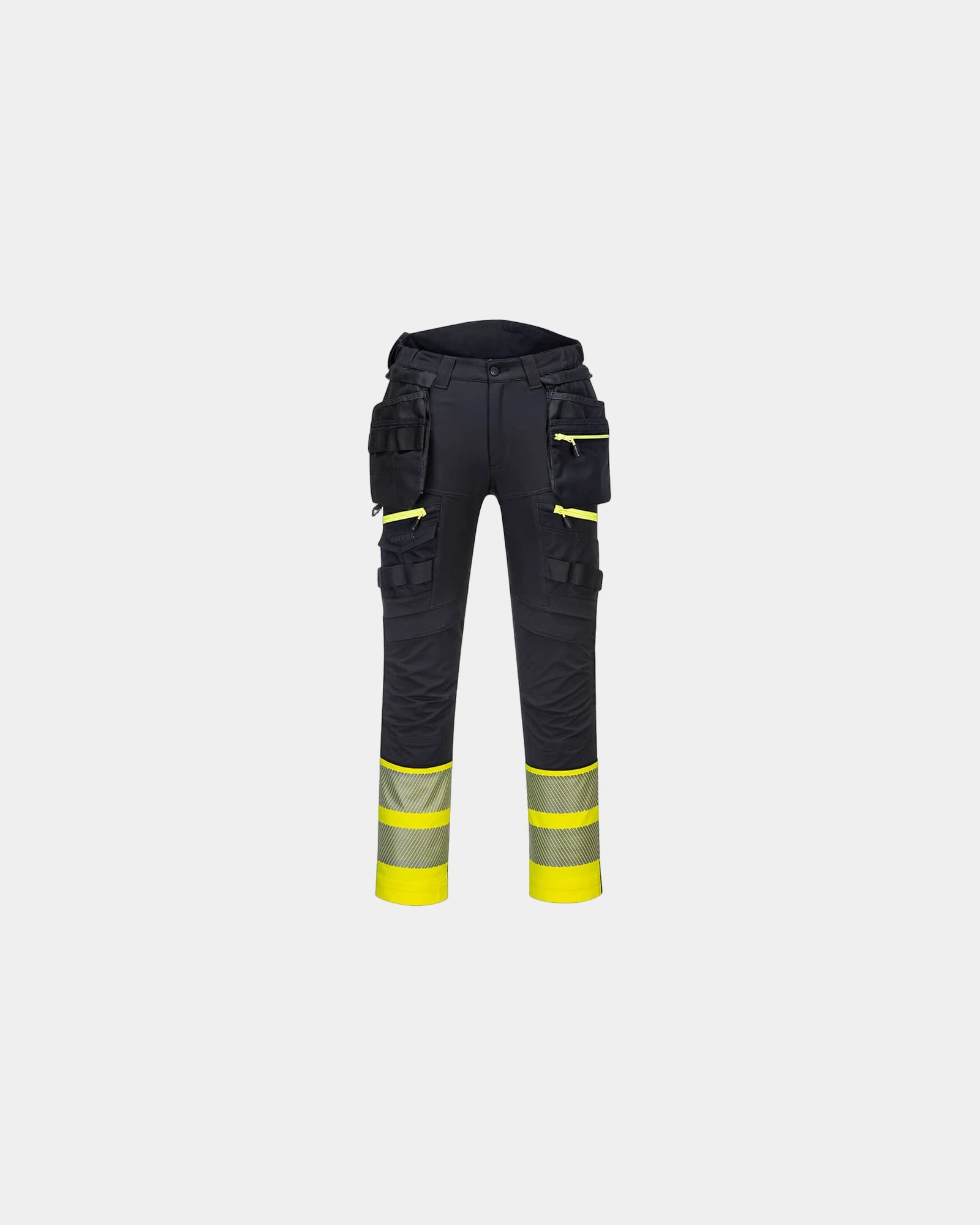 Spodnie robocze Holster DX4 Hi-Vis Klasa 1 z nadrukiem - Żółto-czarny