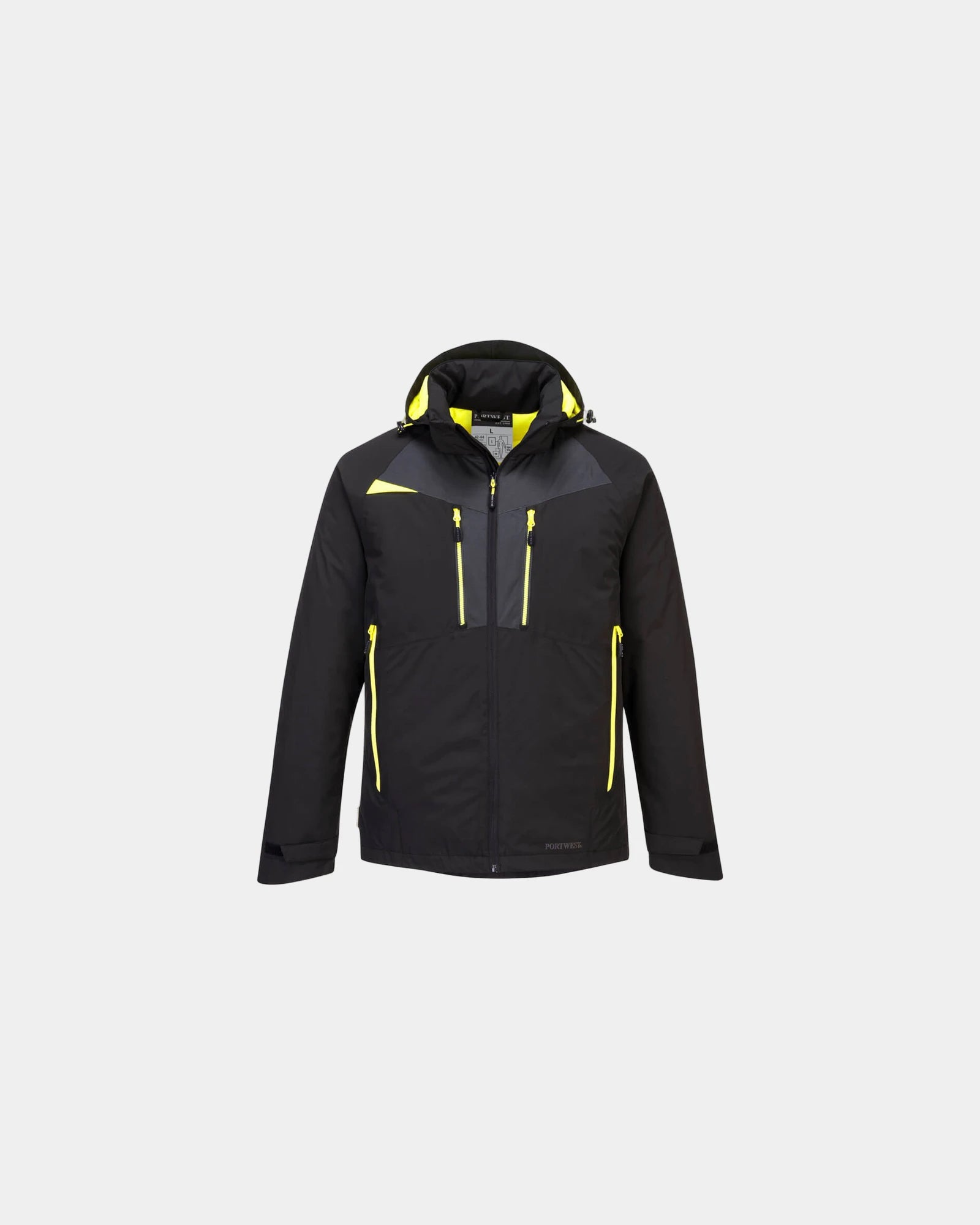 Parka zimowa rozciągliwa DX4 z nadrukiem - Czarny-błękitny