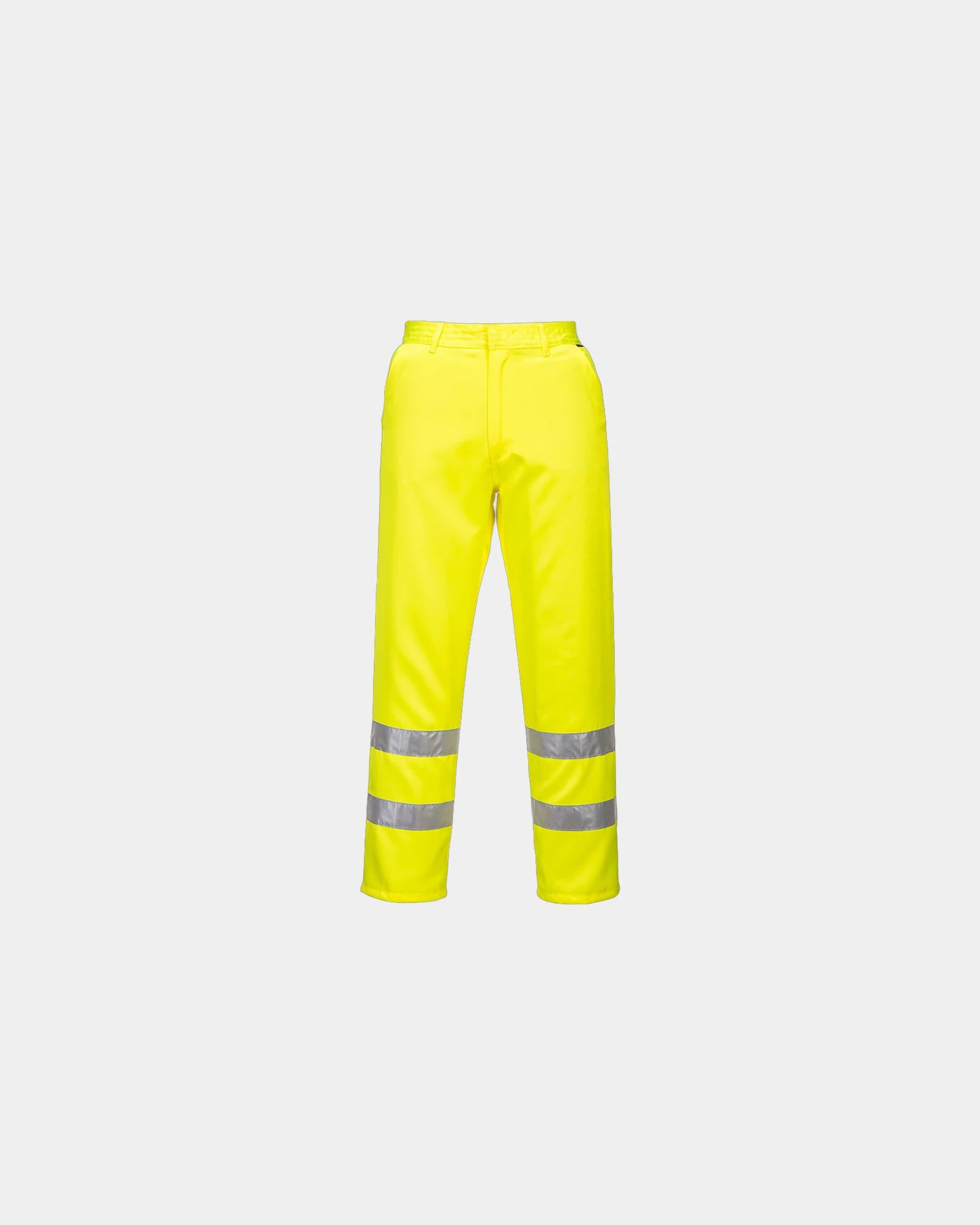 Spodnie robocze Hi-Vis z poliestru i bawełny z nadrukiem - Żółty