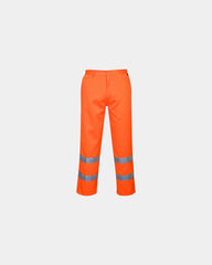Spodnie robocze Hi-Vis z poliestru i bawełny z nadrukiem - Pomarańczowy