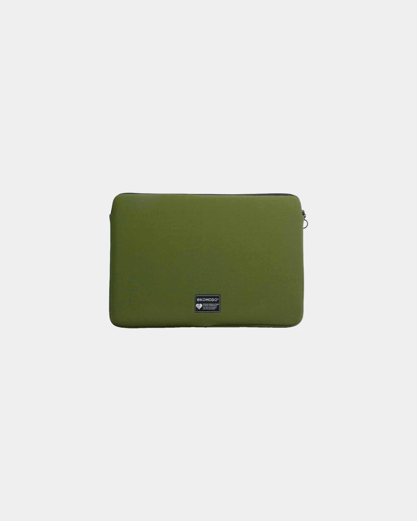 Etui na laptopa z recyklingu Ekomodo Apar 13" z nadrukiem - Zielony