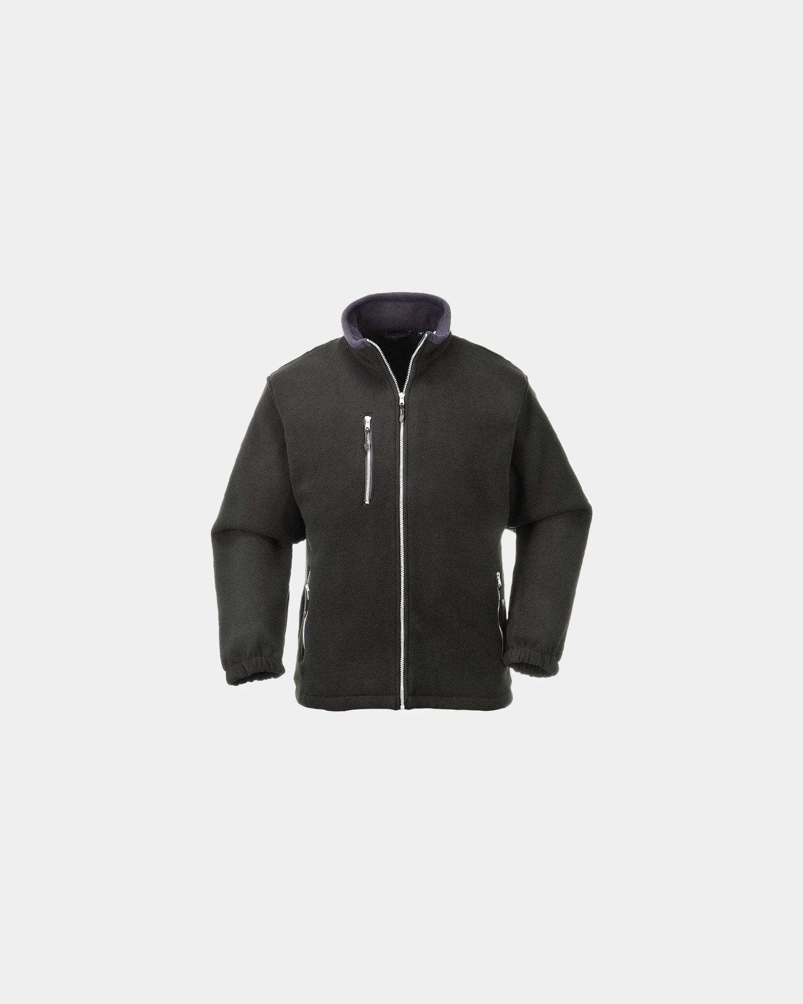 Bluza polarowa dwukolorowa City 440 g z nadrukiem - Czarny-błękitny