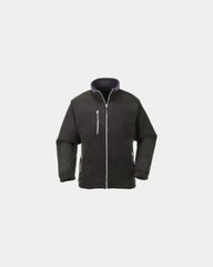 Bluza polarowa dwukolorowa City 440 g z nadrukiem - Czarny-błękitny