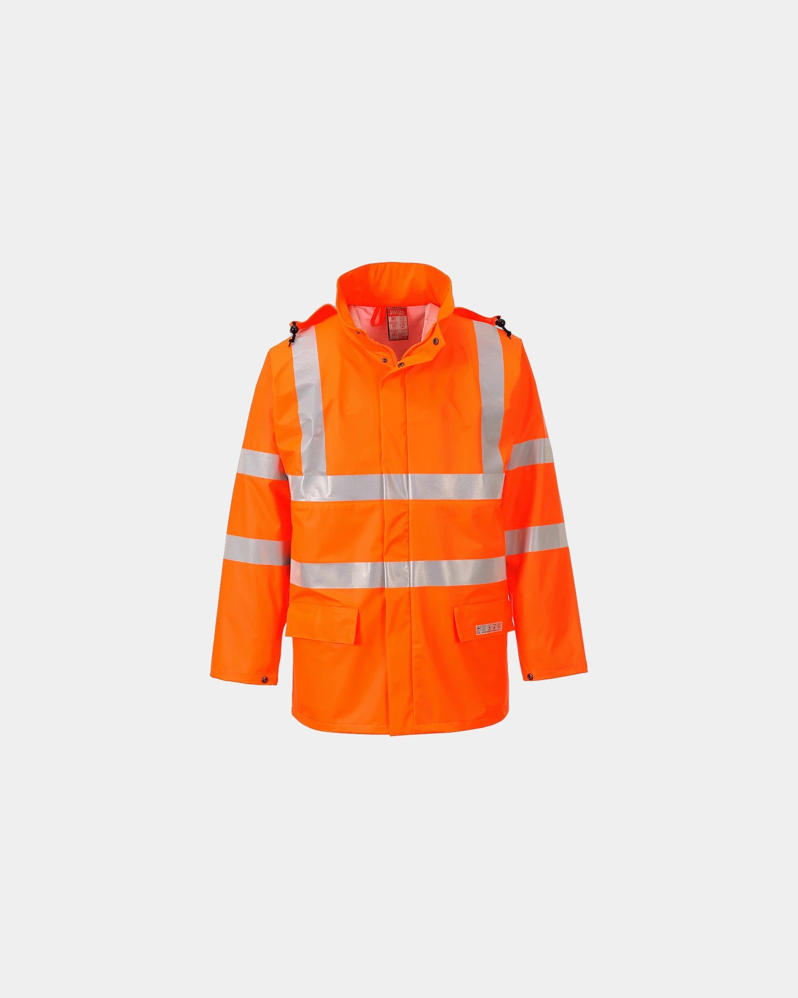 Kurtka przeciwdeszczowa HiVis FR Sealtex z nadrukiem - Pomarańczowy