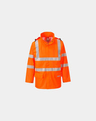 Kurtka przeciwdeszczowa HiVis FR Sealtex z nadrukiem - Pomarańczowy