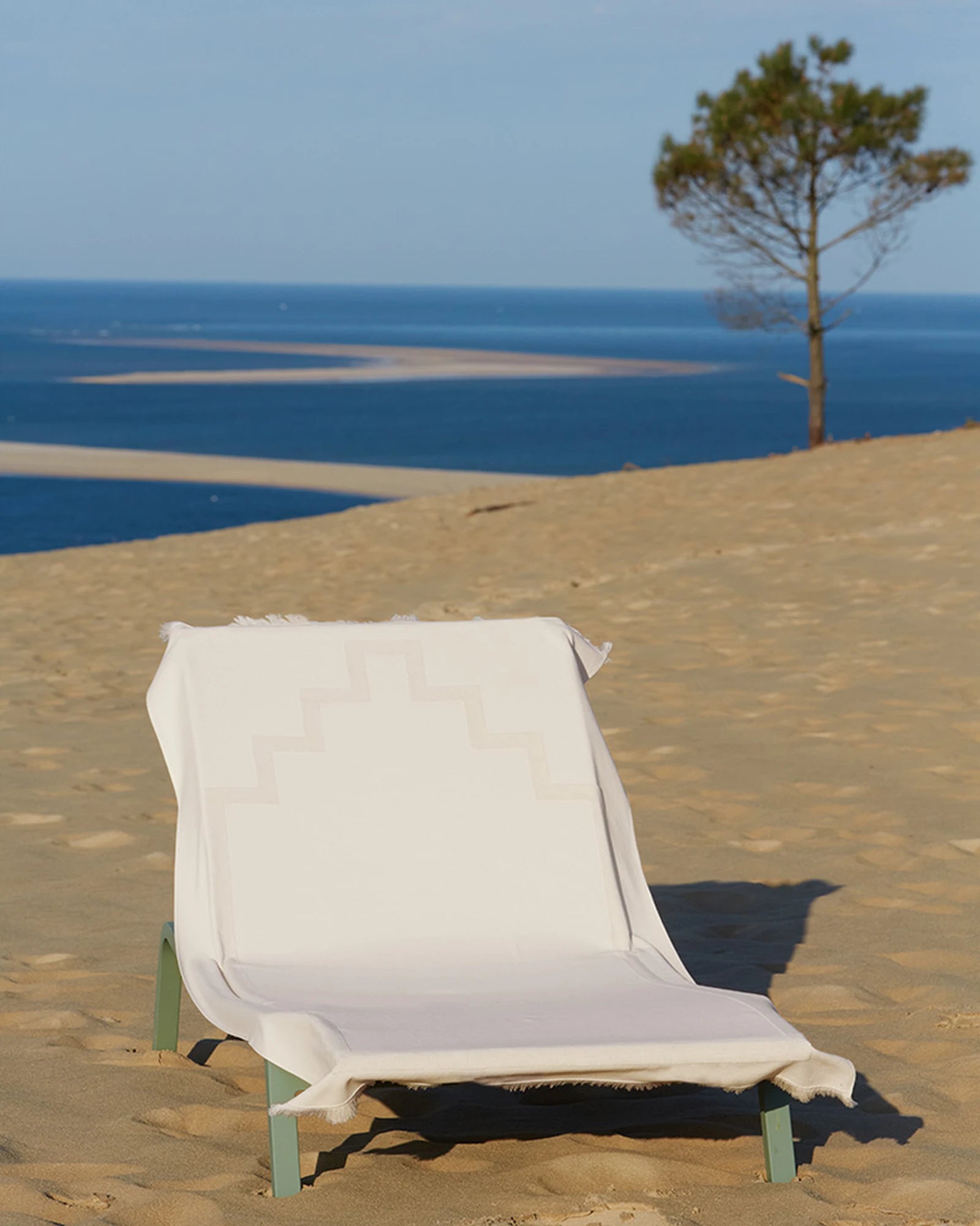 Ręcznik plażowy fouta dwumateriałowy 90x200 La Serviette Paris z nadrukiem - 2