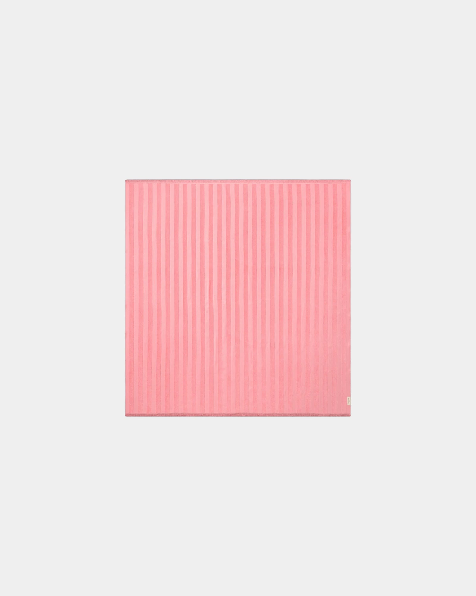 Ręcznik plażowy fouta dwumateriałowy XL 200x200 La Serviette Paris z nadrukiem - Różowy Vénus