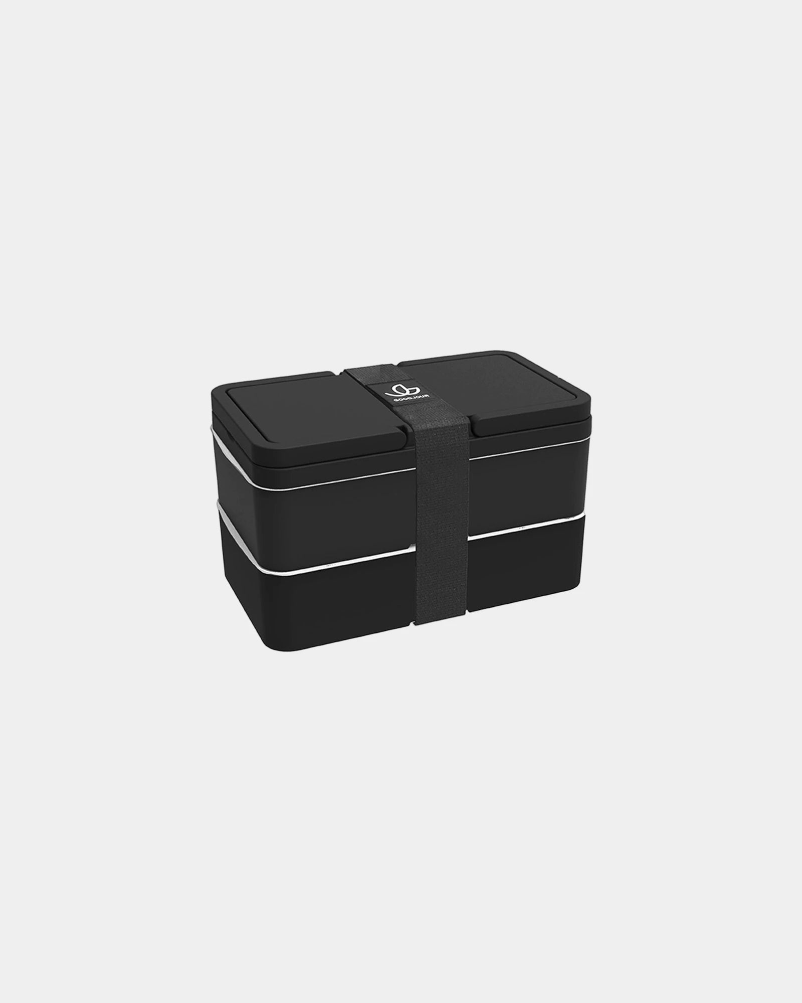 Lunchbox 2 komory Goodjour z plastiku z recyklingu z nadrukiem - 5