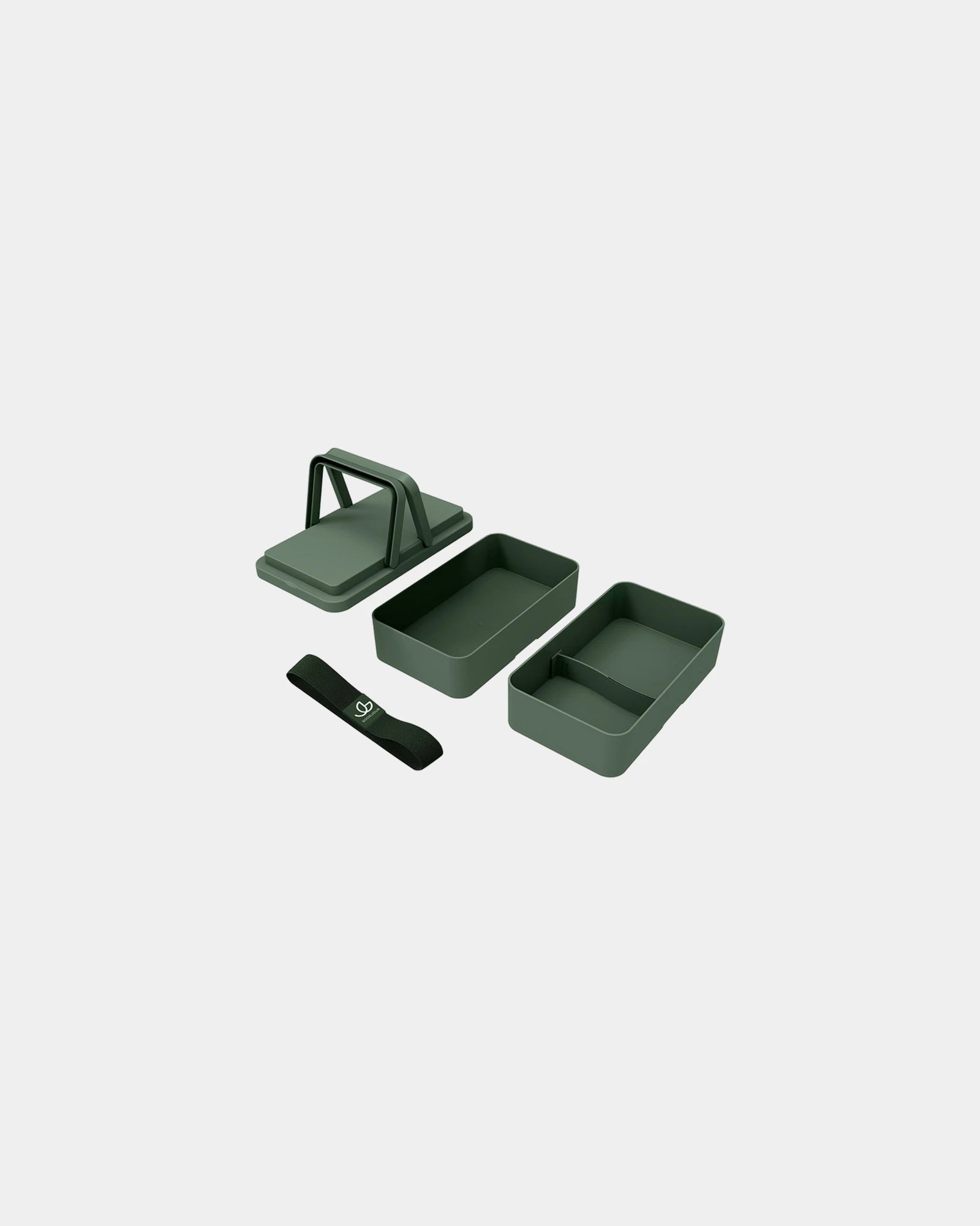 Lunchbox 2 komory Goodjour z plastiku z recyklingu z nadrukiem - 14
