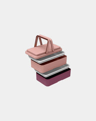Lunchbox 2 komory Goodjour z plastiku z recyklingu z nadrukiem - 24