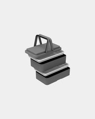 Lunchbox 2 komory Goodjour z plastiku z recyklingu z nadrukiem - 12