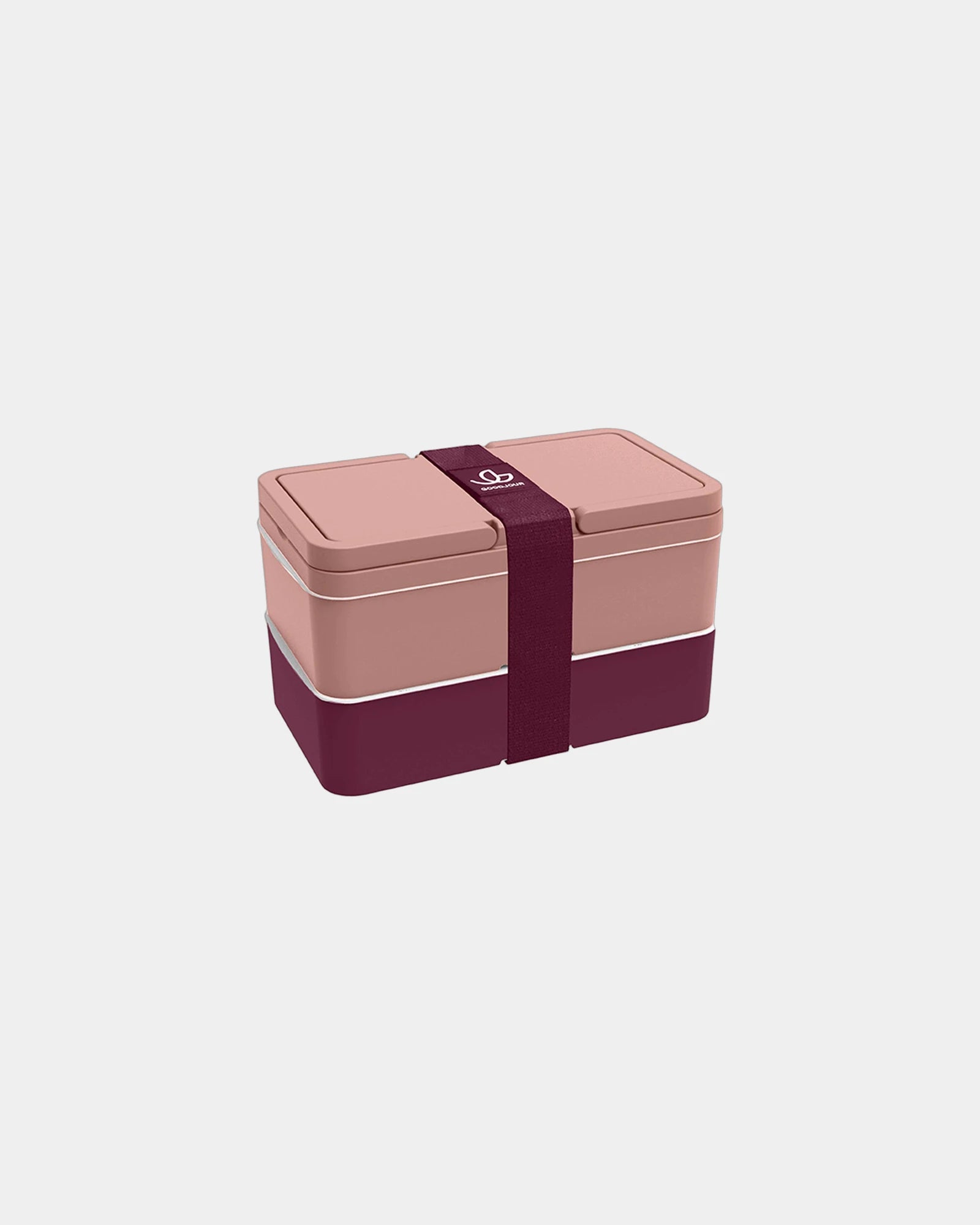 Lunchbox 2 komory Goodjour z plastiku z recyklingu z nadrukiem - 21