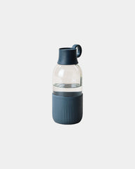 Butelka Gobi Indoor ze szkła z recyklingu 500 ml z nadrukiem - Antracytowy