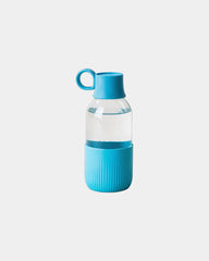 Butelka Gobi Indoor ze szkła z recyklingu 500 ml z nadrukiem - Oceaniczny niebieski