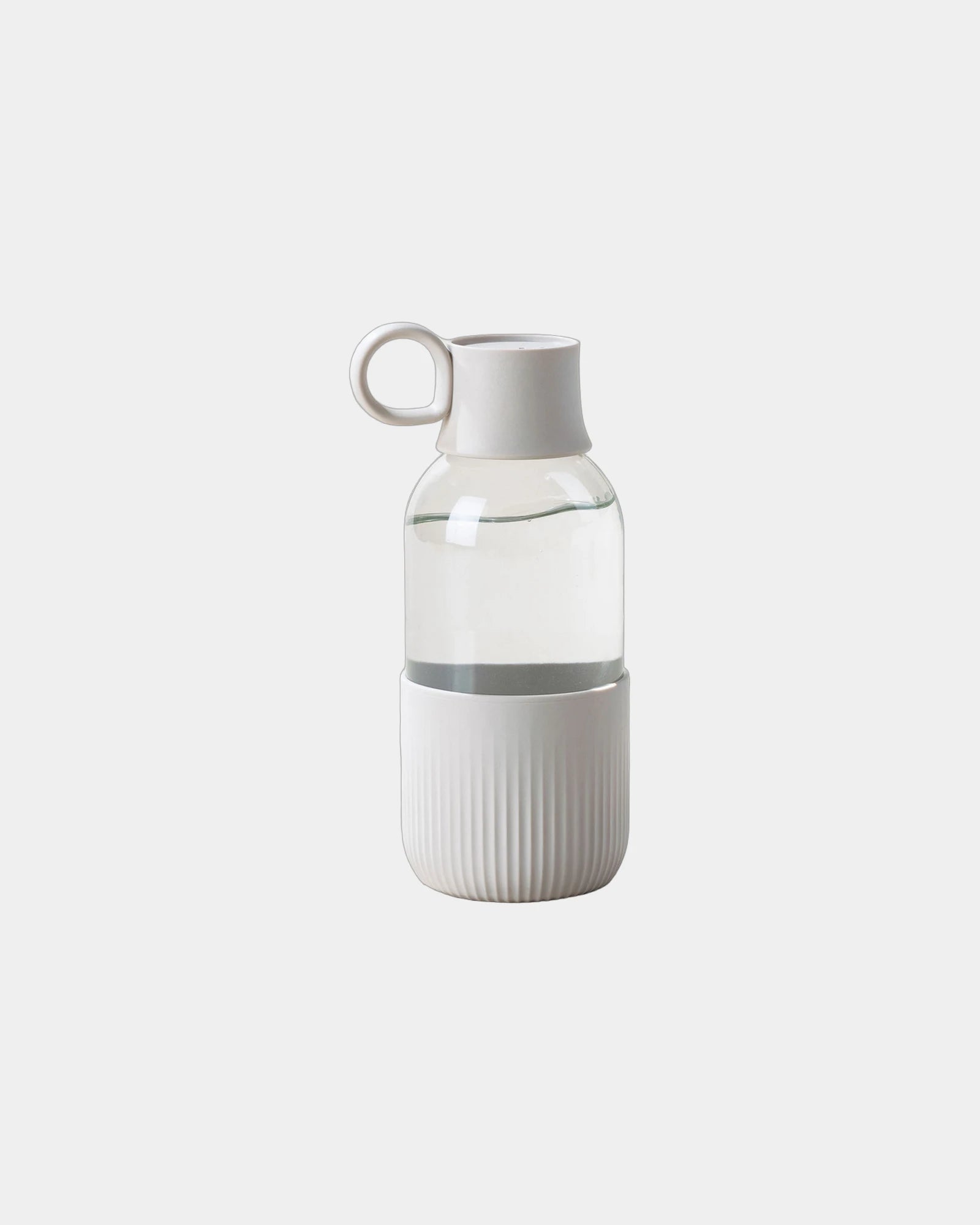 Butelka Gobi Indoor ze szkła z recyklingu 500 ml z nadrukiem - Kredowy greige