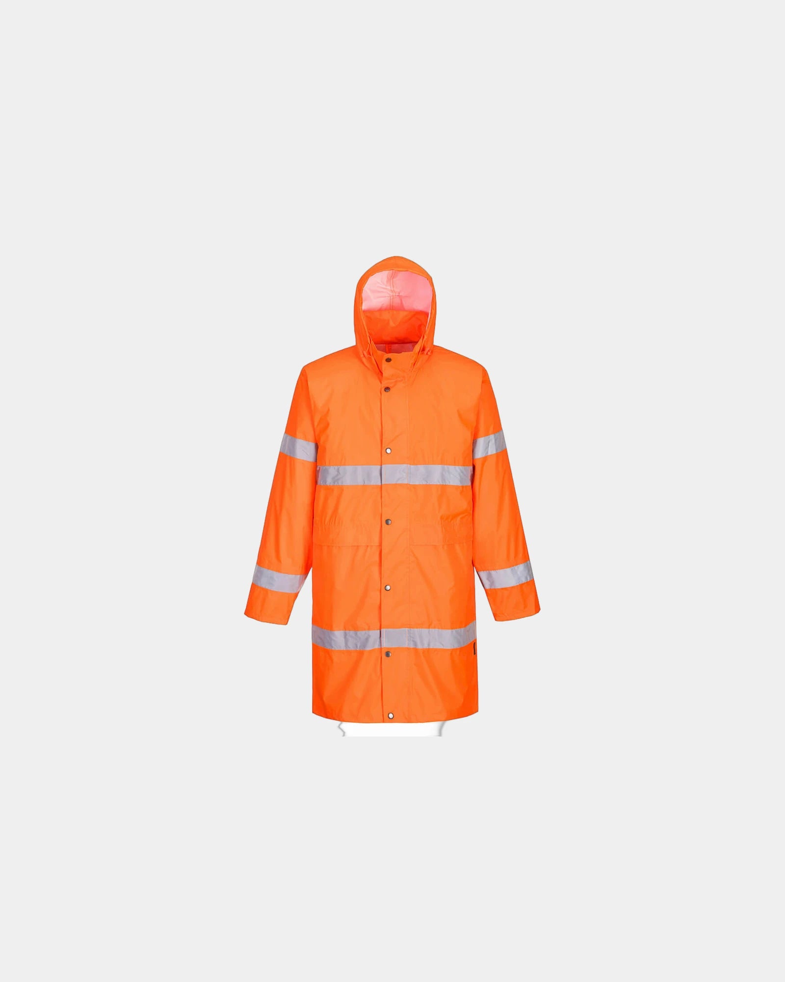 Płaszcz przeciwdeszczowy Hivis 100 cm z nadrukiem - Pomarańczowy