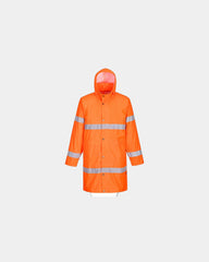 Płaszcz przeciwdeszczowy Hivis 100 cm z nadrukiem - Pomarańczowy