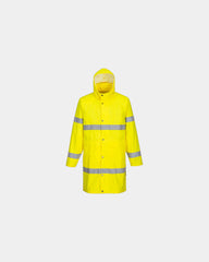 Płaszcz przeciwdeszczowy Hivis 100 cm z nadrukiem - Żółty