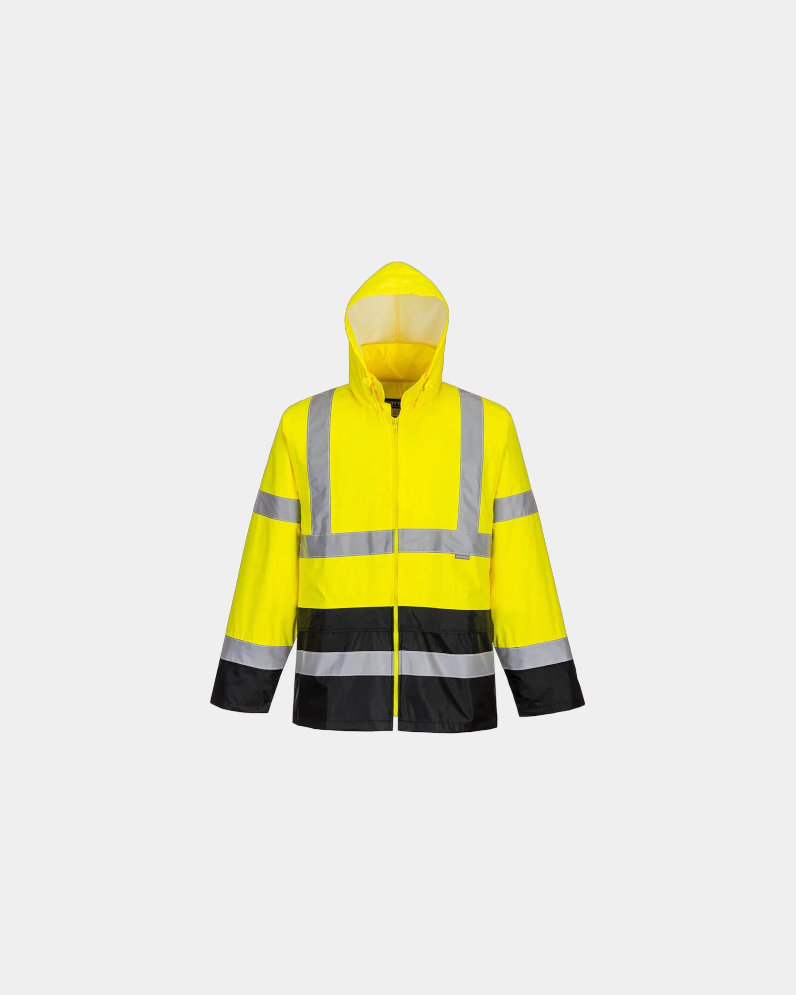 Kurtka przeciwdeszczowa Hi-Vis dwukolorowa z nadrukiem - Żółto-czarny