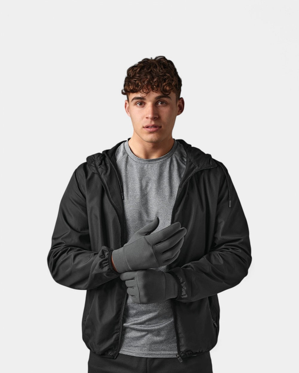 Sportowe rękawiczki softshell z nadrukiem