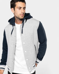 Kurtka Teddy unisex z kapturem z logo - 7