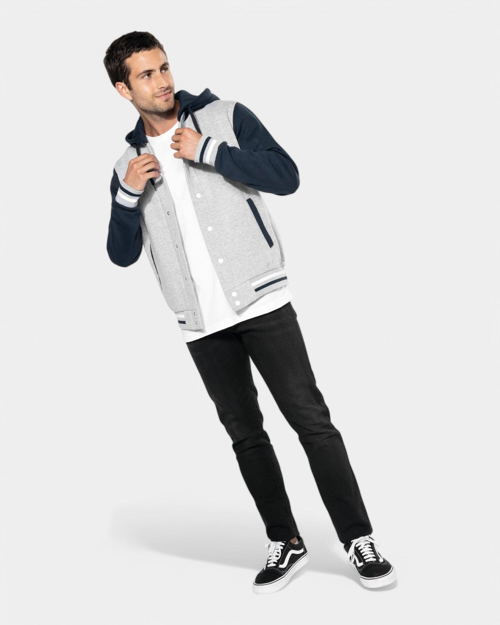 Kurtka Teddy unisex z kapturem z logo - 13