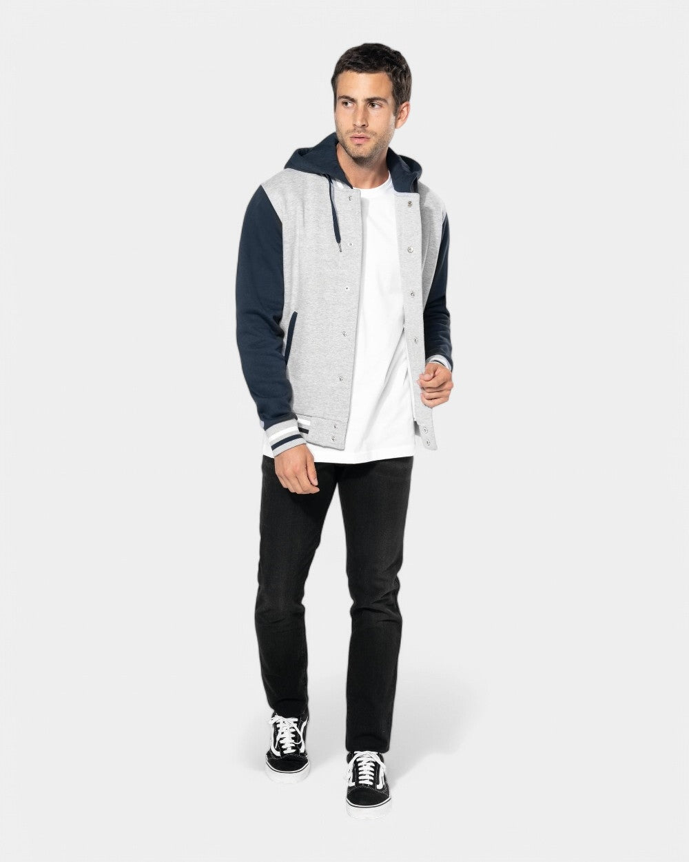 Kurtka Teddy unisex z kapturem z logo - 14