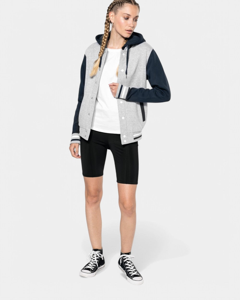 Kurtka Teddy unisex z kapturem z logo - 19