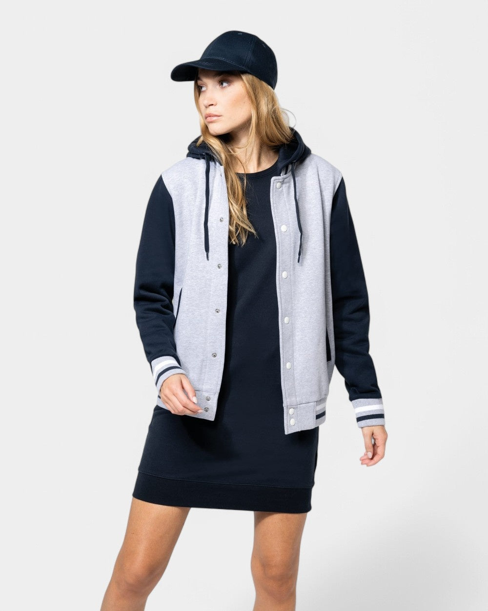 Kurtka Teddy unisex z kapturem z logo - 20