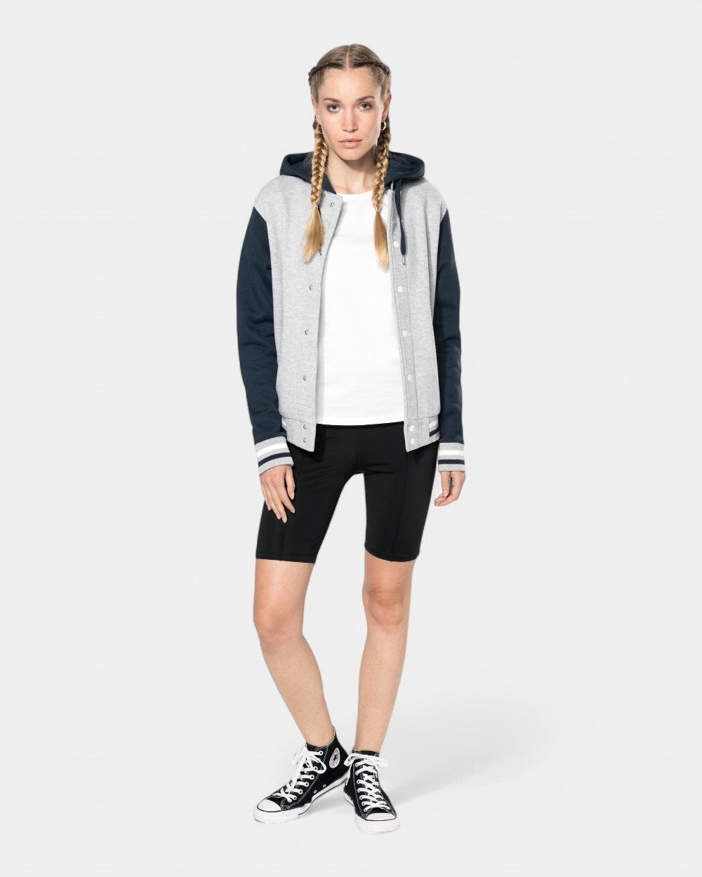 Kurtka Teddy unisex z kapturem z logo - 21