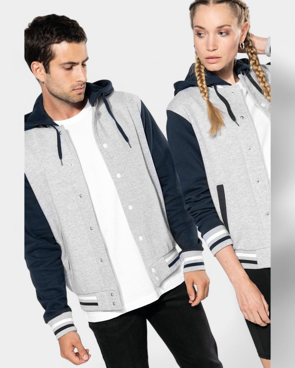 Kurtka Teddy unisex z kapturem z logo - 23