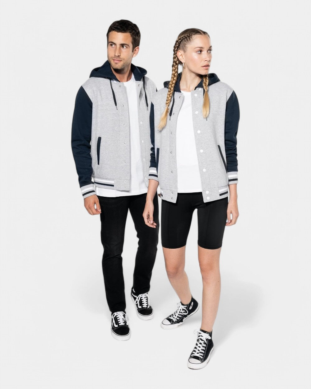 Kurtka Teddy unisex z kapturem z logo - 26