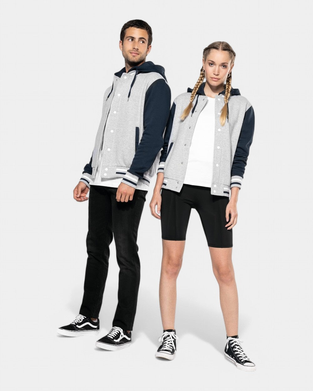 Kurtka Teddy unisex z kapturem z logo - 28