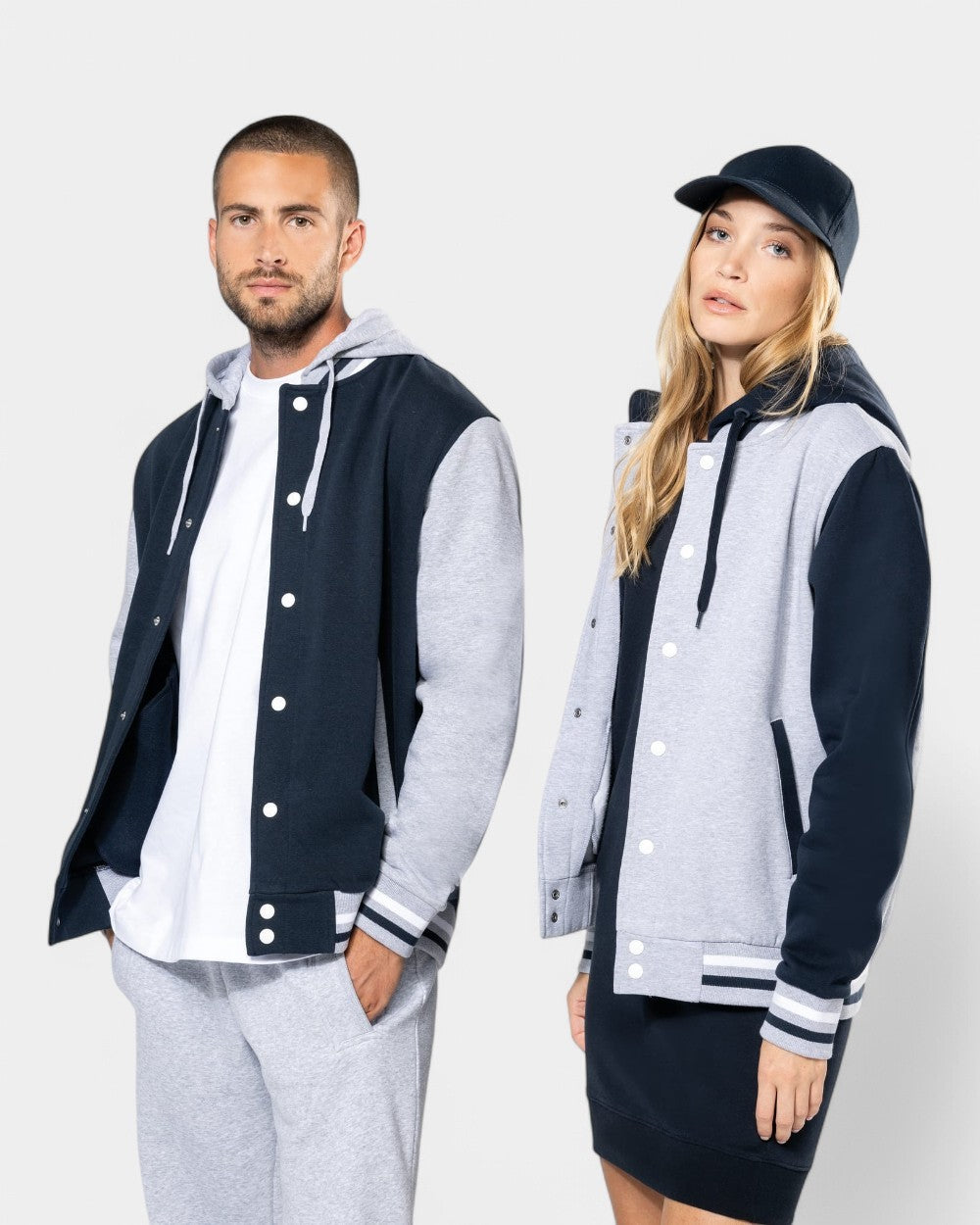 Kurtka Teddy unisex z kapturem z logo - 40