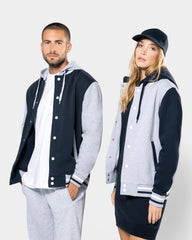 Kurtka Teddy unisex z kapturem z logo - 40